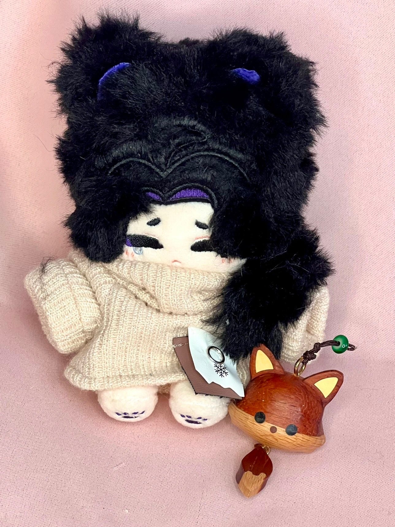 [Pre-order] Grape Little Bear Pantalone 10-centimeter cotton doll