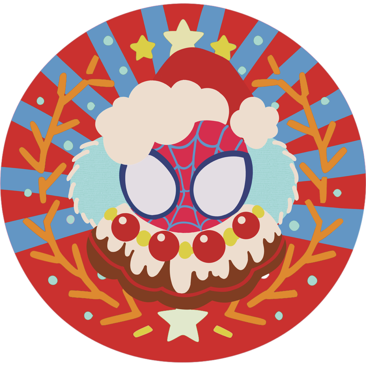 Marvel fan made Christmas seat cushion(carpet)