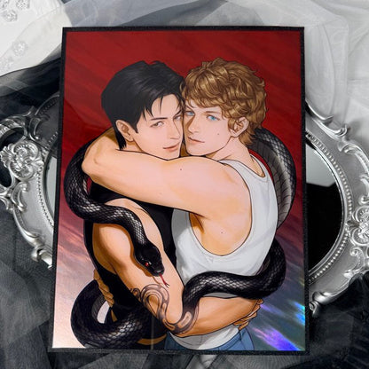 [Pre-order] HUDCON Flame Holographic Acrylic Shikishi Set