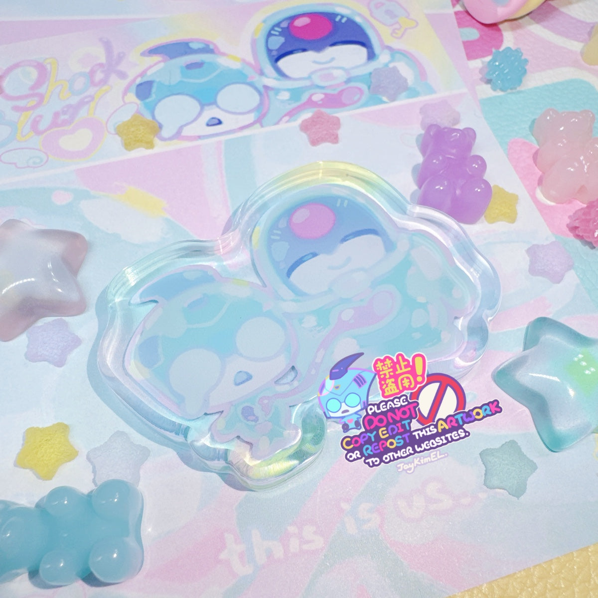 ShockBlurr Gummy Thick Acrylic  Plastic Candy Accessory Pack