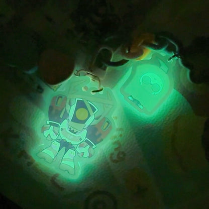 ShockBlurr Trick or Treat Glow-in-the-Dark Acrylic Keychain Longarm Prime Mini Lenticular Fan