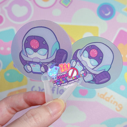 ShockBlurr Trick or Treat Glow-in-the-Dark Acrylic Keychain Longarm Prime Mini Lenticular Fan