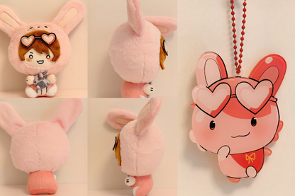 [Pre-order] UU&LS Animal Head Plushie With Keychain (Removable Magnetic Accessory)