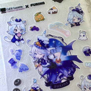 [In stock] Genshin Impact Furina Pumpkin Party Sticker Set