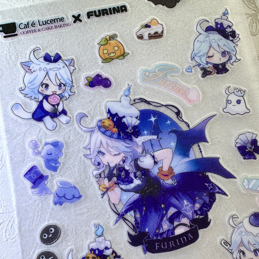 [In stock] Genshin Impact Furina Pumpkin Party Sticker Set