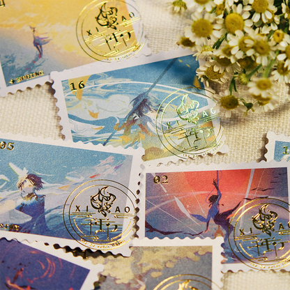 [In stock]  Xiao’s Journey Through the Seasons – A Genshin Impact-Inspired Art Card Collection