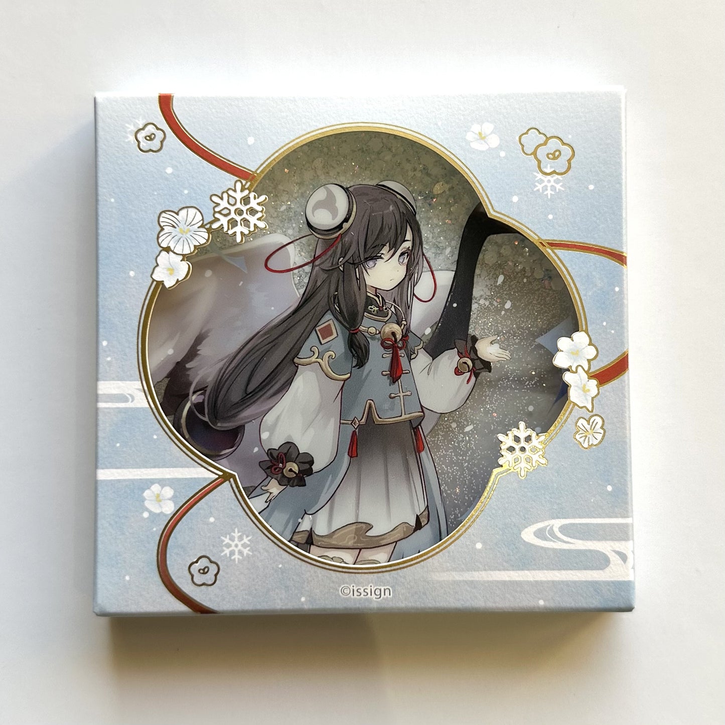 [In stock]  Genshin Impact Themed Liquid Sand Acrylic Ornament (Shenhe · Winter Snow Edition)