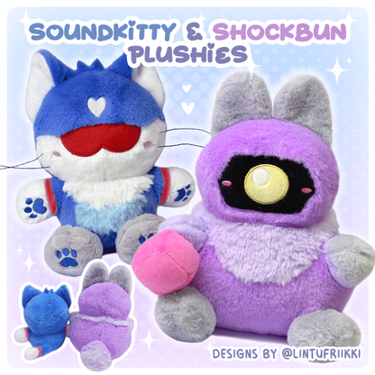 [Pre-order]Soundkitty & Shockbunny plushies