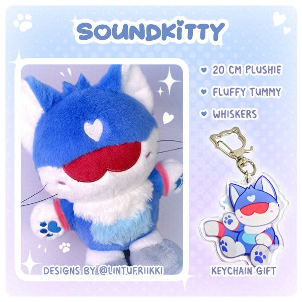 [Pre-order]Soundkitty & Shockbunny plushies