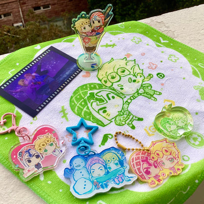 [Pre-order]JJBA Giomis Collection - Acrylic Charms, Keychain & Lawn Towel
