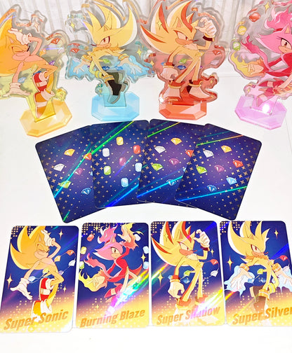 [In-stock] Sonic the Hedgehog Acrylic Standee & Holographic Card
