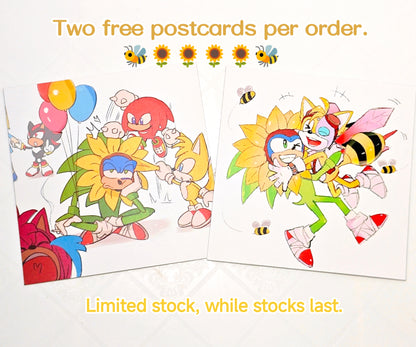 [In-stock] Sonic the Hedgehog Acrylic Standee & Holographic Card