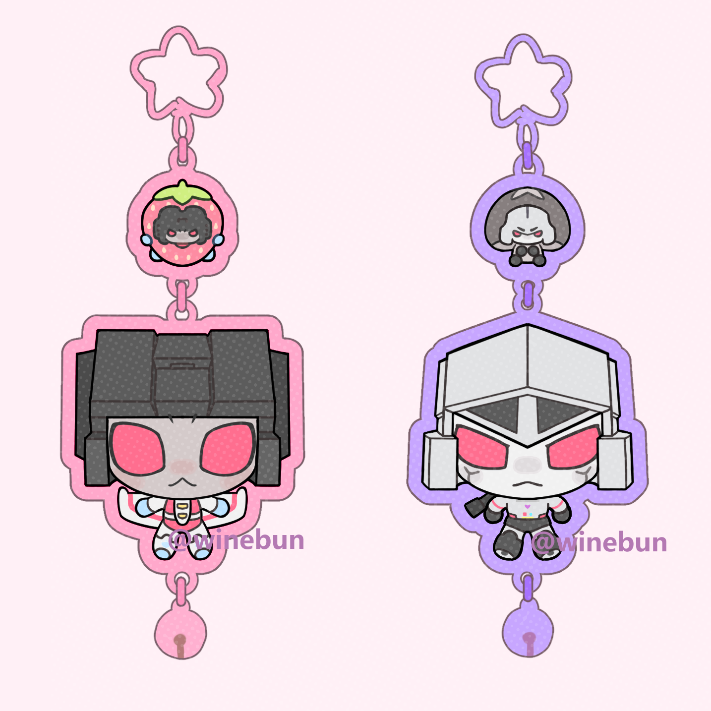 [Pre-order] MSS Color Glitter Charm Pair