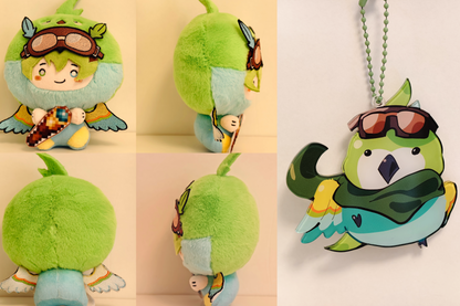 [Pre-order] UU&LS Animal Head Plushie With Keychain (Removable Magnetic Accessory)