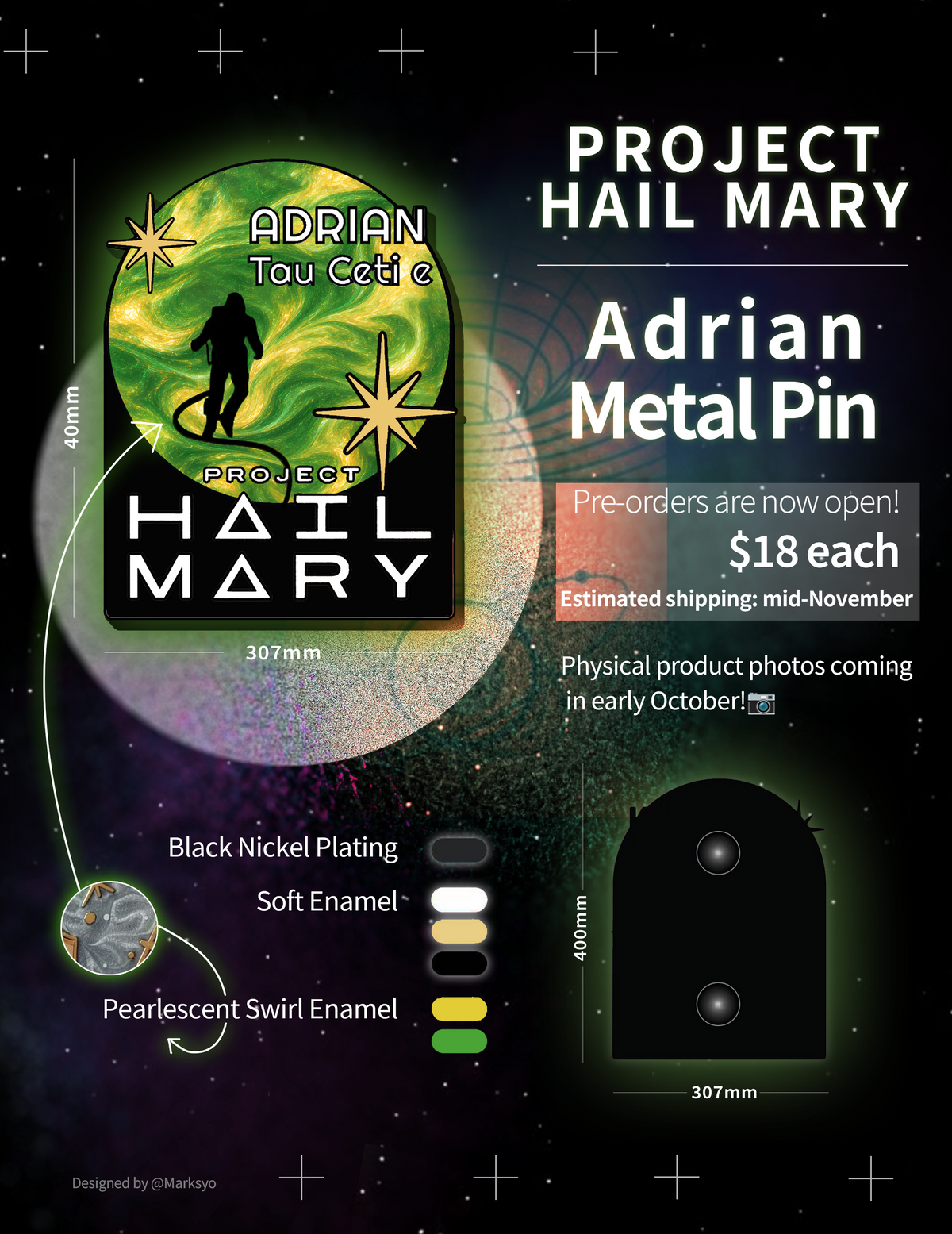 [Pre-order] Adrian Matal Pin