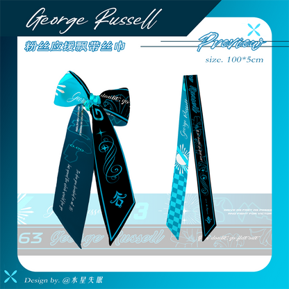 [In-stock]F1 drivers' skinny scarf ribbon