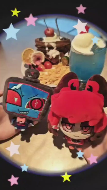 [Pre-order] 10cm Alastor & Vox Plush Dolls