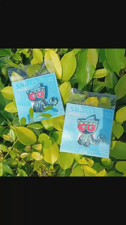[In-stock]HH Shark Vox Metal Pin Silver-plated metal