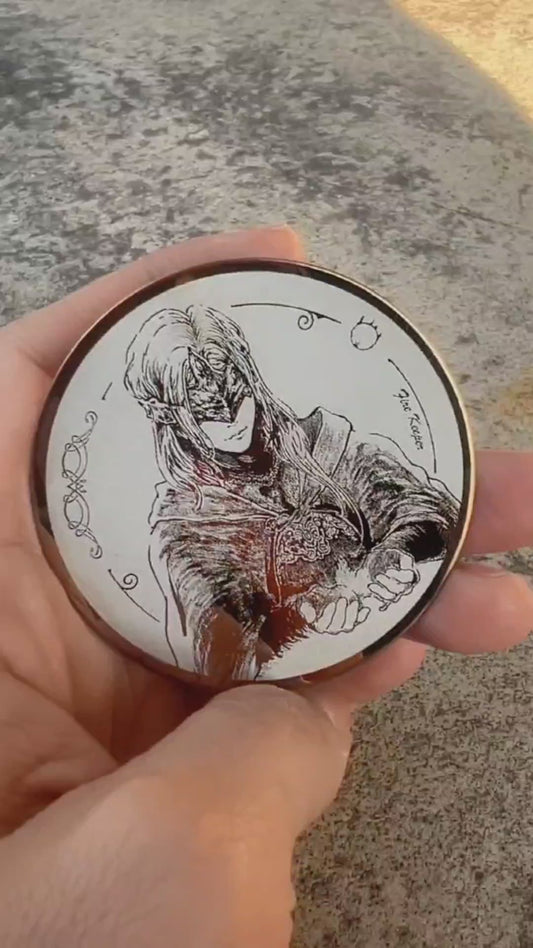 Metal engraved badge