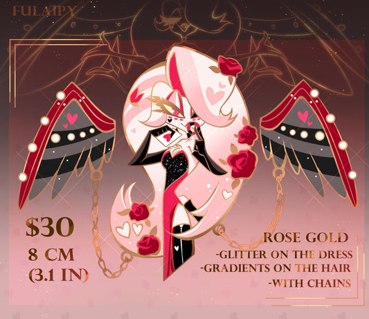 [Pre-order]Hazbin Hotel Drag Angel Dust enamel pin