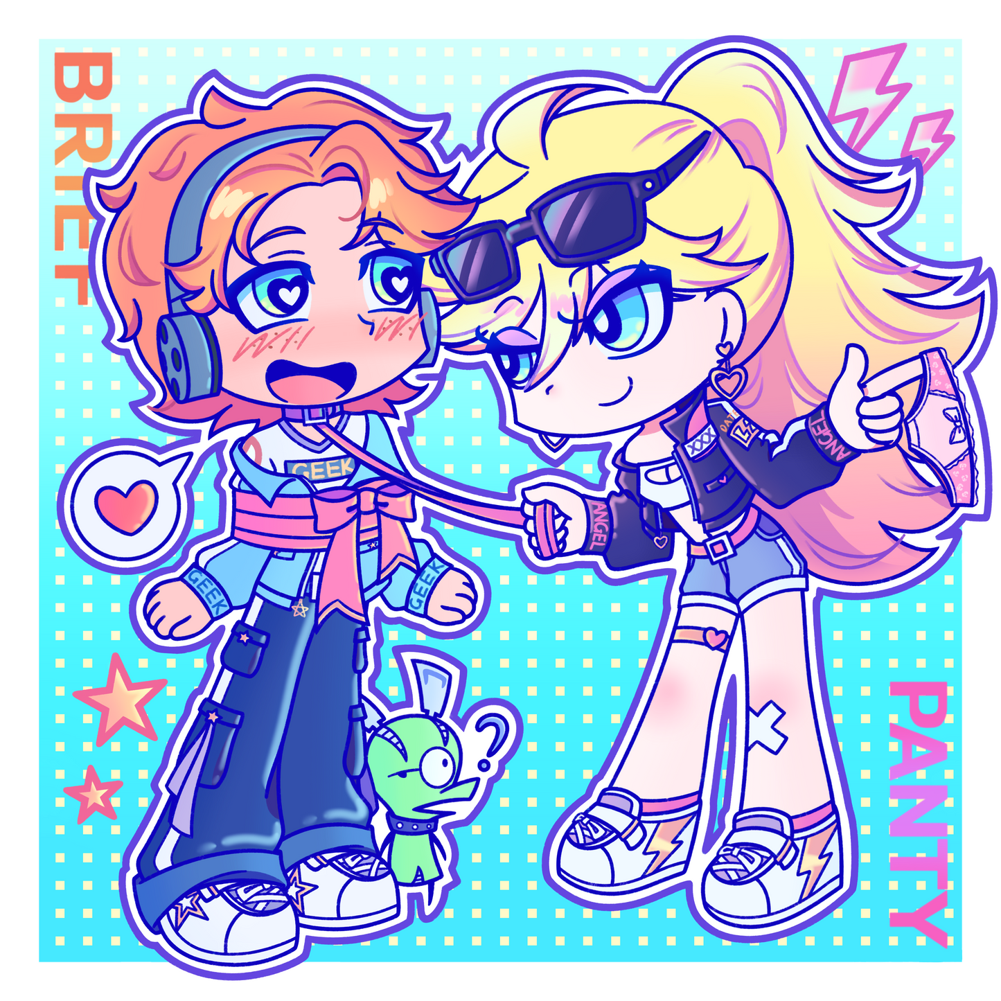 panty & brief Dual Character Standee