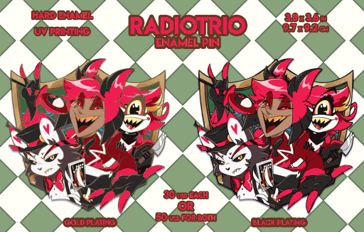 [Pre-order]RadioTrio Enamel Pin