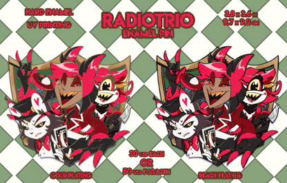 [Pre-order]RadioTrio Enamel Pin