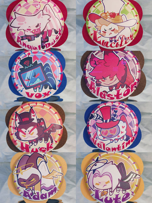 [Instock] ChiBi A Felt-Trimmed PU Leather Pin