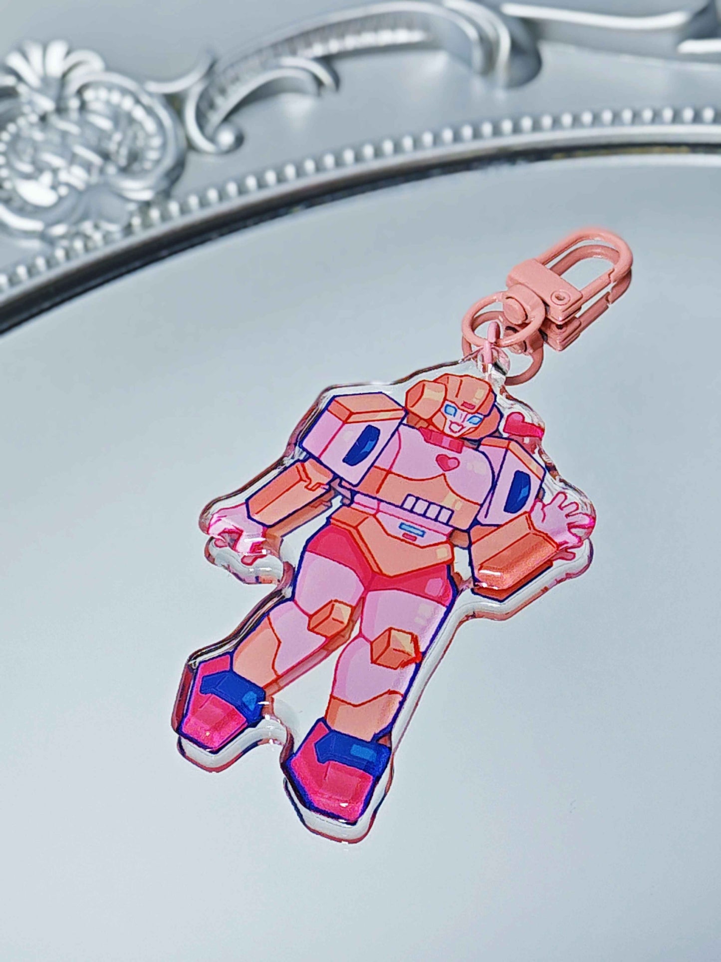 [Pre-order] Peach Arcee Acrylic Charm 7cm
