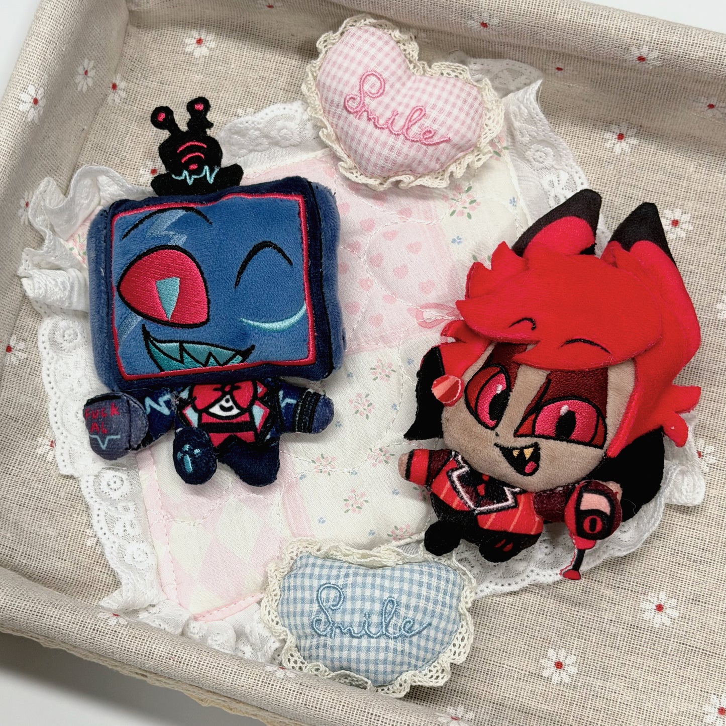 [Pre-order]10cm Alastor & Vox flat dolls