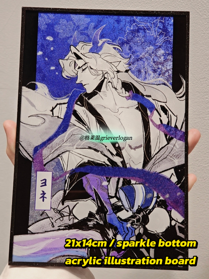 SB Yone postcard&Acrylic illustration board