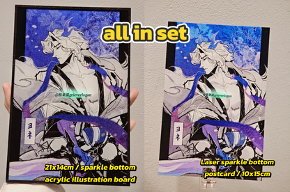 SB Yone postcard&Acrylic illustration board