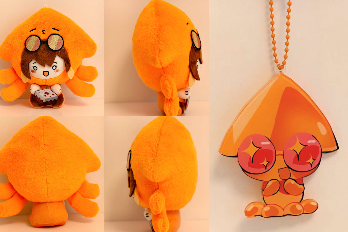 [Pre-order] UU&LS Animal Head Plushie With Keychain (Removable Magnetic Accessory)