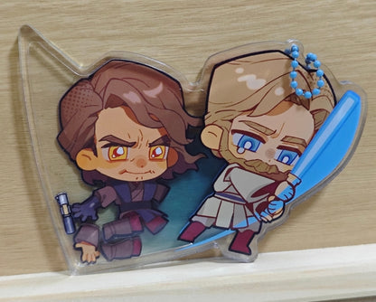 SW Obikin Mustafar Acrylic Shaker Keychain