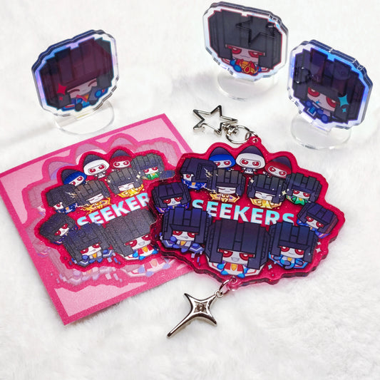 seekers Team assembly Acrylic key charm