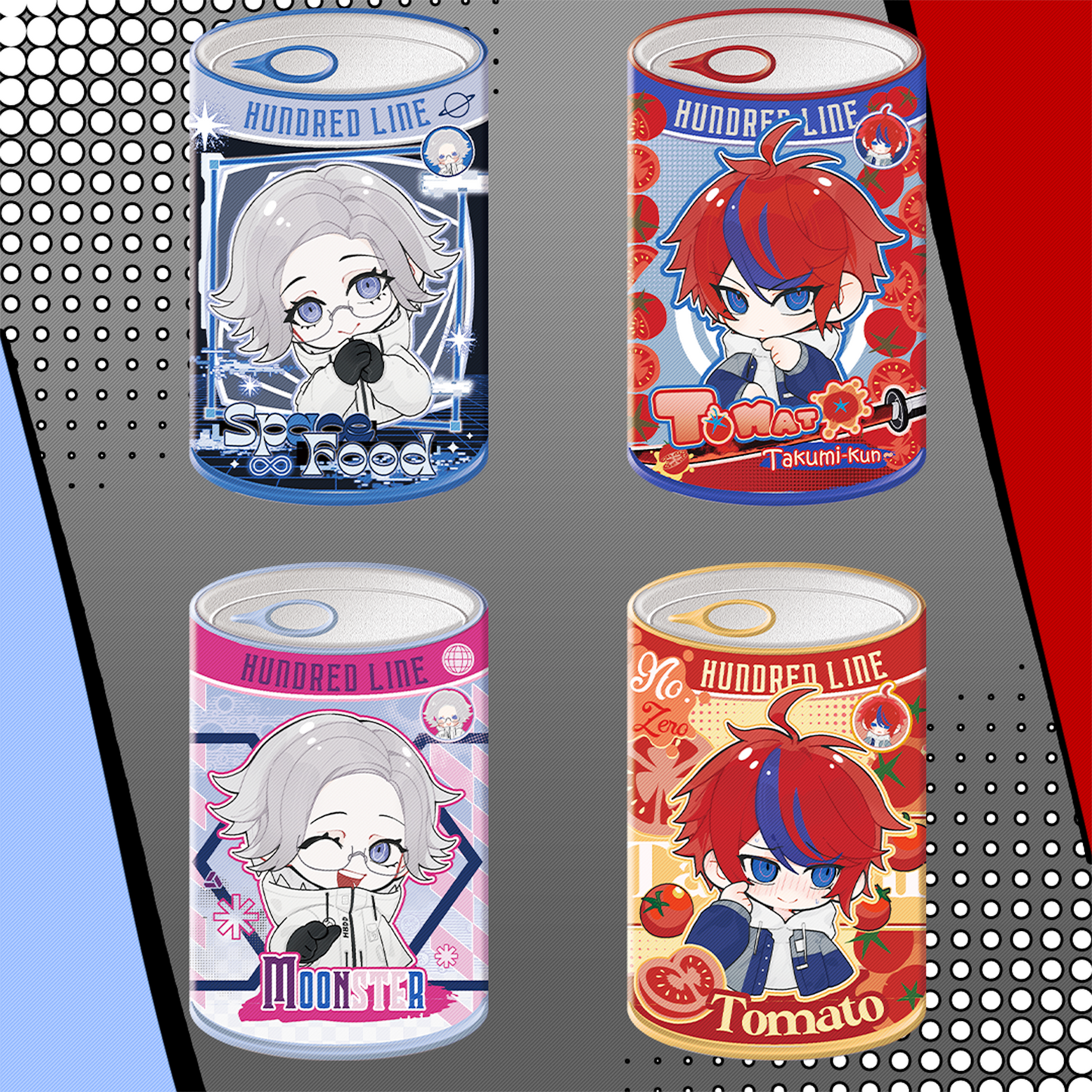 [In-stock]-The Hundred Line Can-shaped Badge