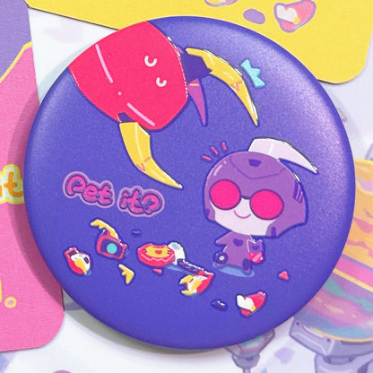 Chibi ShockBlurr Embossed Badge