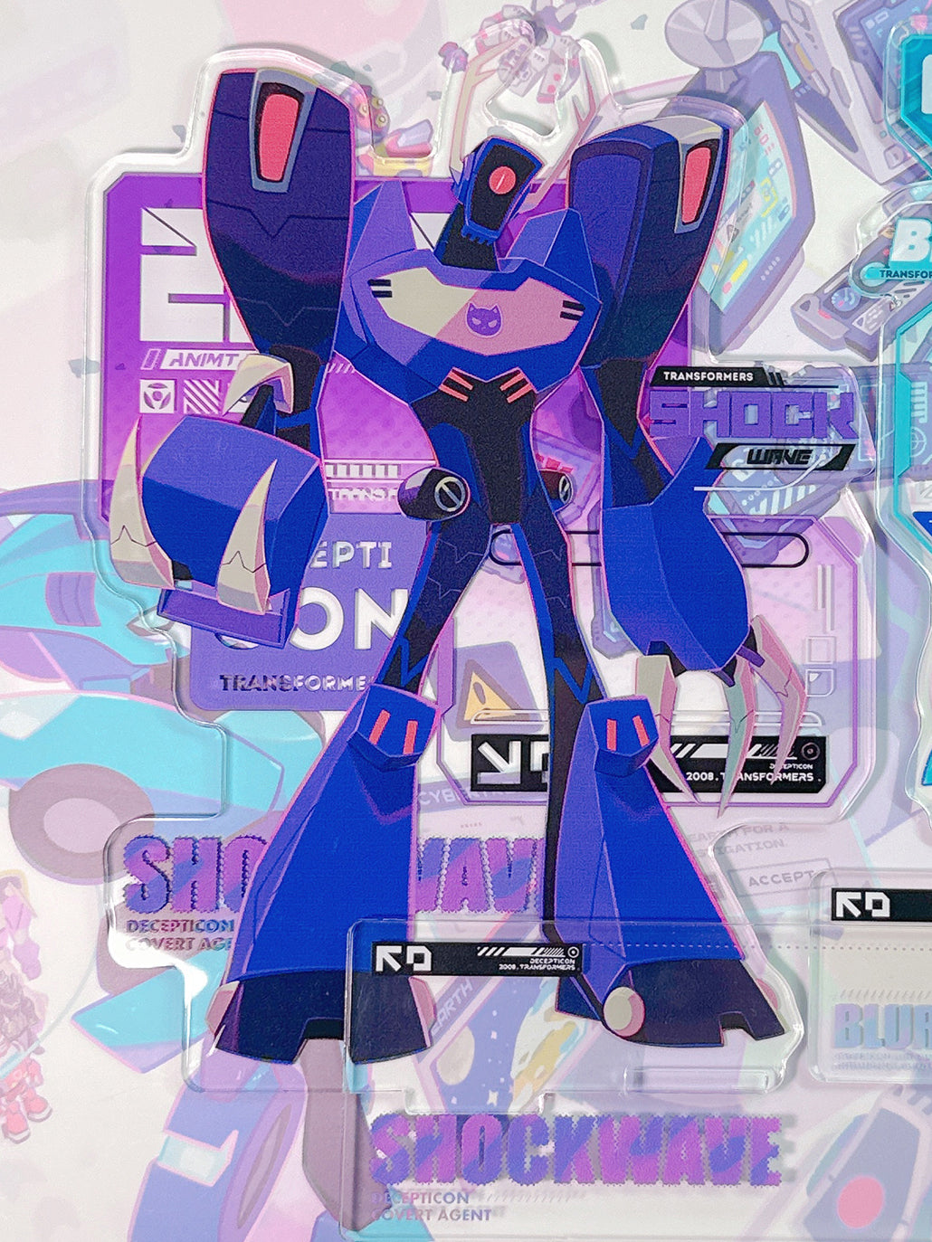 Shockwave and Blurr Acylic Standee