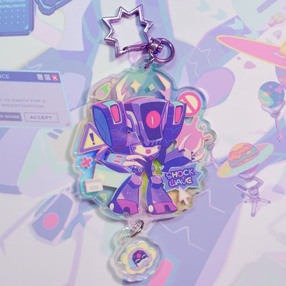 Shockwave and Blurr Acrylic Charm