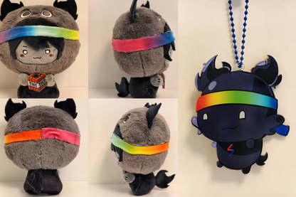 [Pre-order] UU&LS Animal Head Plushie With Keychain (Removable Magnetic Accessory)