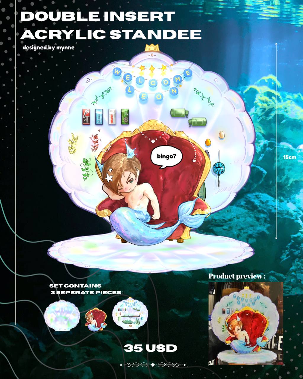 [Pre-order] Leon Mermaid AU Halloween Special