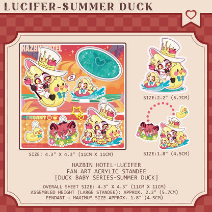 HH Lucifer Morningstar-Fan Art Acrylic Standee-Duck Baby Series