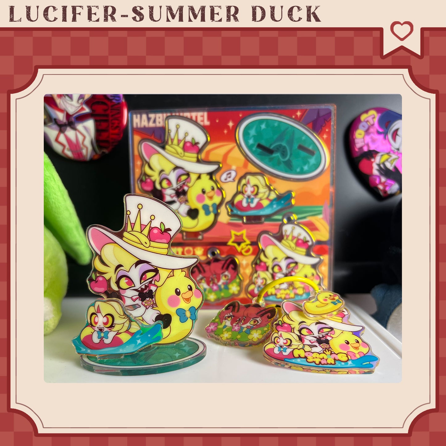 Hazbin Hotel Lucifer Morningstar-Fan Art Acrylic Standee-Duck Baby Series