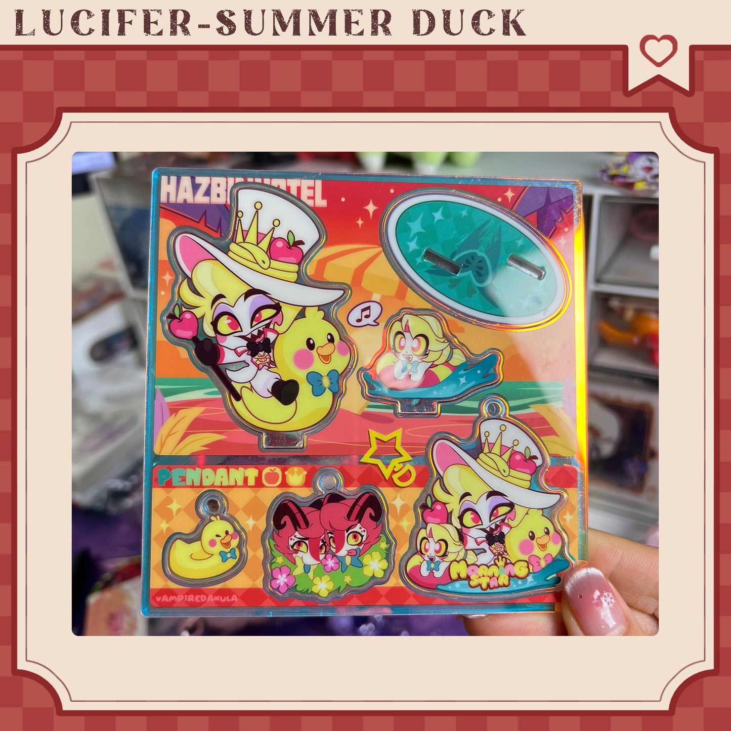 Hazbin Hotel Lucifer Morningstar-Fan Art Acrylic Standee-Duck Baby Series