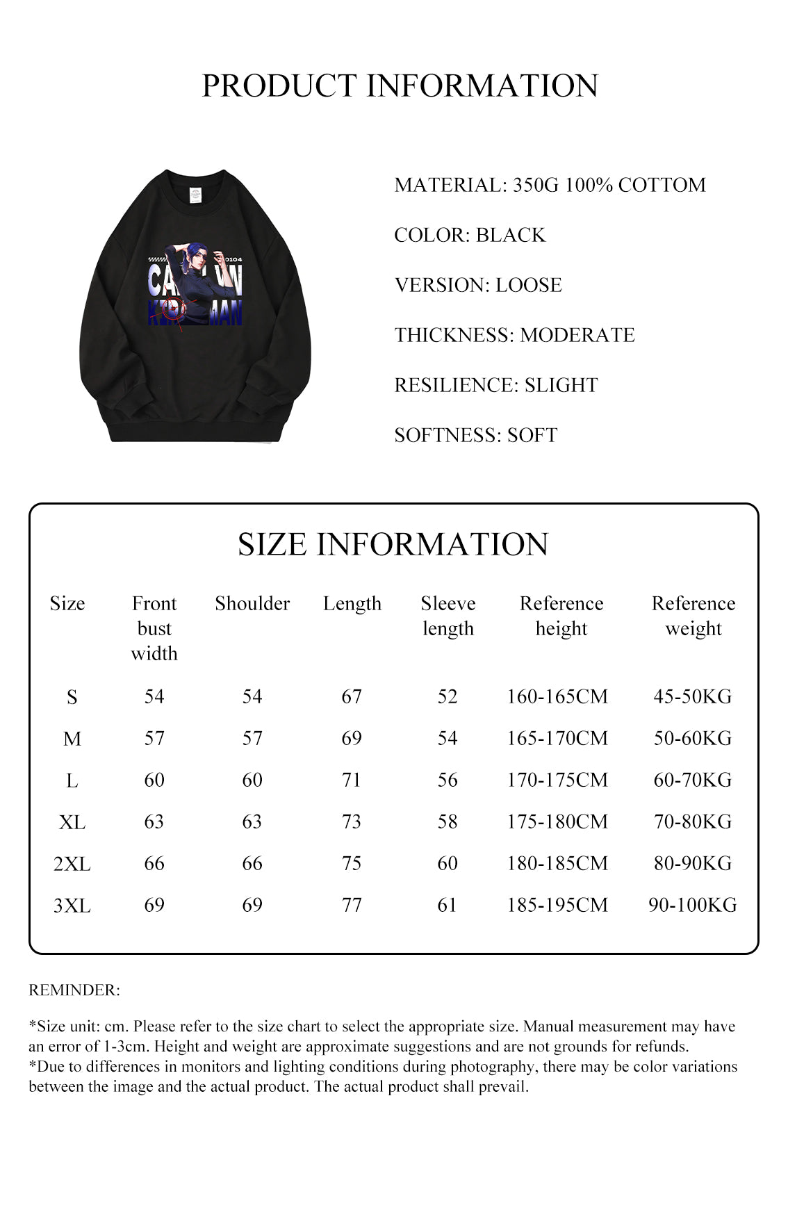 [Pre-sale]Arcane Caitlyn Crewneck Sweatshirt