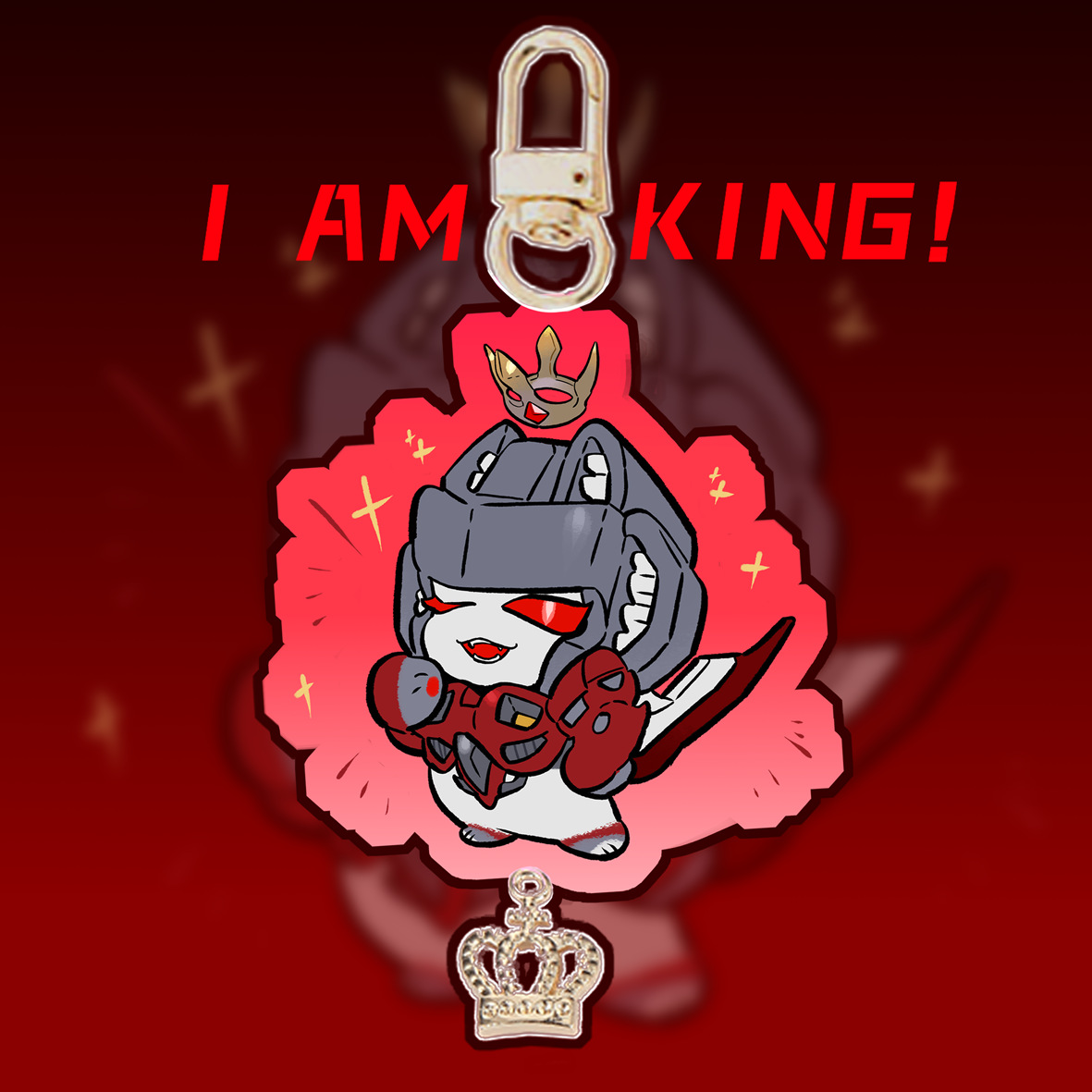 I AM KING TAAO starscream Acrylic key charm
