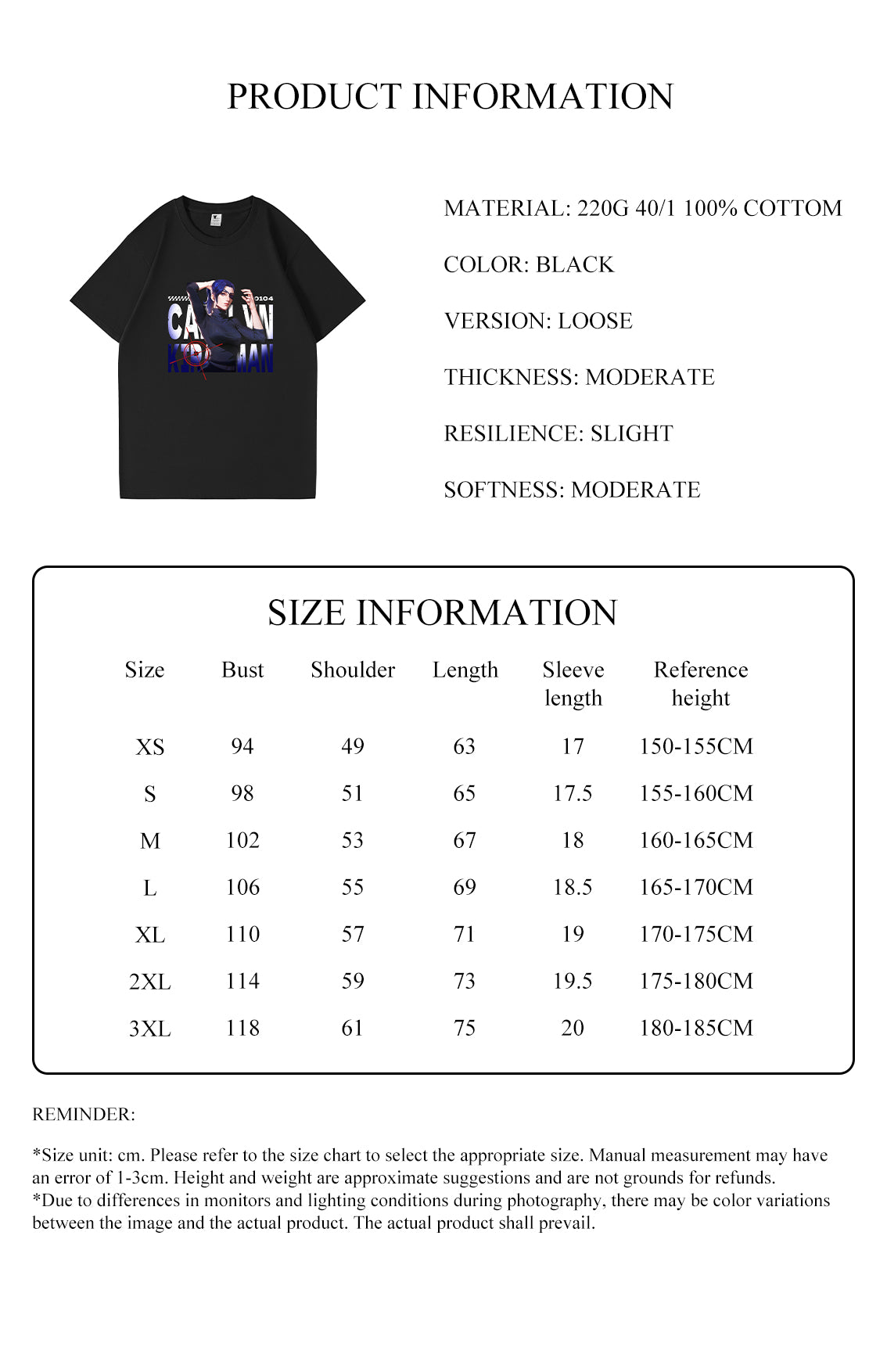 [Pre-sale]Arcane Caitlyn Dropped Shoulder Tee