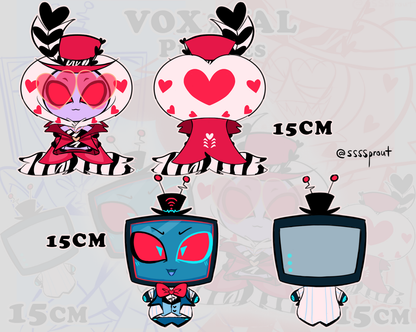 Vox and Val 'Silenced's outfits' 15cm plushies