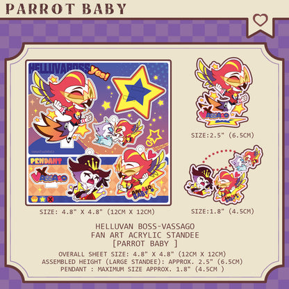 HB vassago-Fan Art Acrylic Standee-Parrot Baby