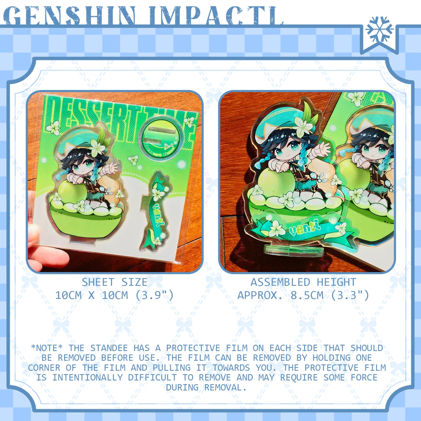 [Pre-order]GenshinImpact FanArt Small Cake Series  Acrylic Standee